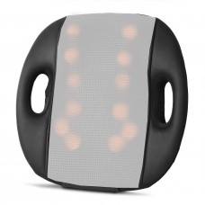 OkaeYa.com Women Mesh Back Cushion Massager with Kneading and Heating for Home or Car